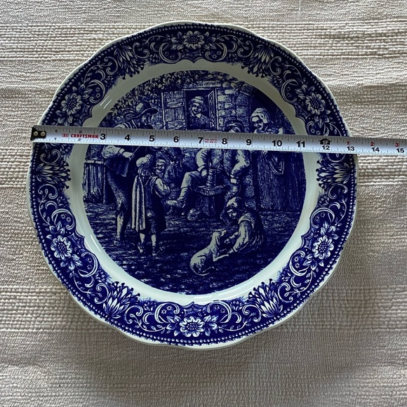 BOCH FRERES Belgium blue & white plate - Picture 5 of 8